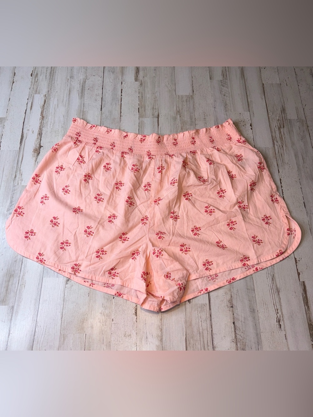 Old Navy High-Waisted Printed Pajama Shorts for Women Floral Sz 2X